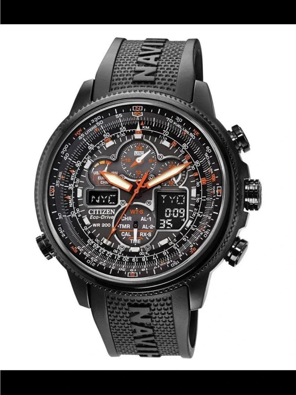 Citizen Promaster Navihawk A-T JY8035-04E Eco-Drive Black Men’s Watch New